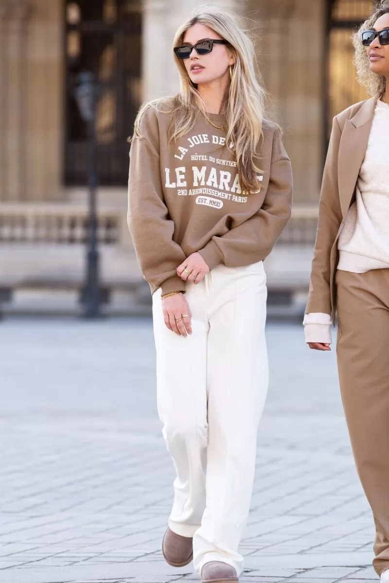 My Jewellery Sweat Taupe "La Joie De Vivre"