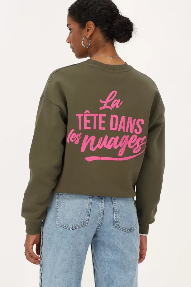 My Jewellery Sweat Vert Foncé "Head In The Clouds"