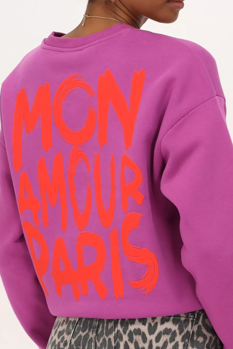 My Jewellery Sweat Avec "Mon Amour Paris" Orange