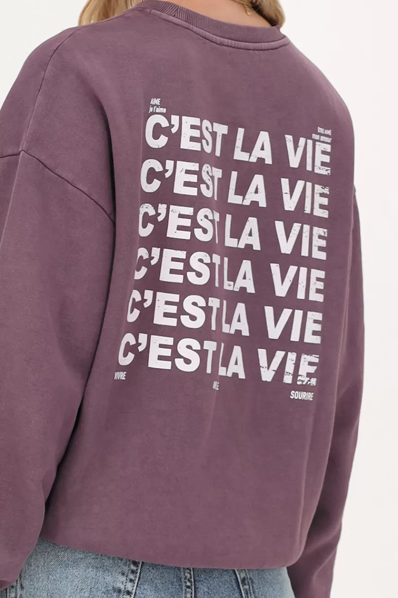 My Jewellery Sweat Violet "C'est La Vie"