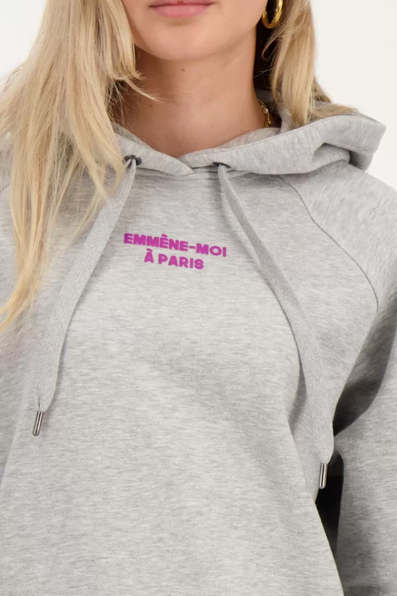 My Jewellery Sweat-shirt à Capuche Gris Emmène-moi à Paris