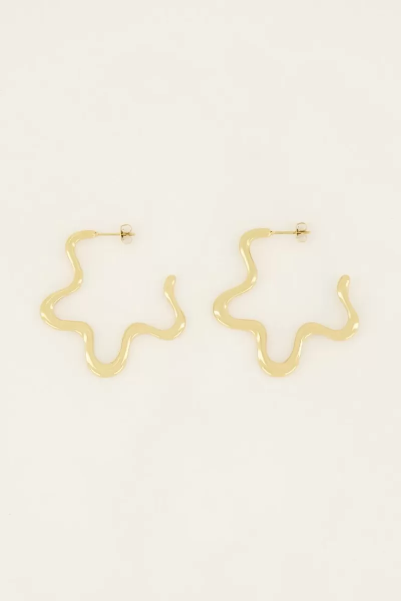 My Jewellery Swirl Boucles D’oreilles De Forme Ondulée