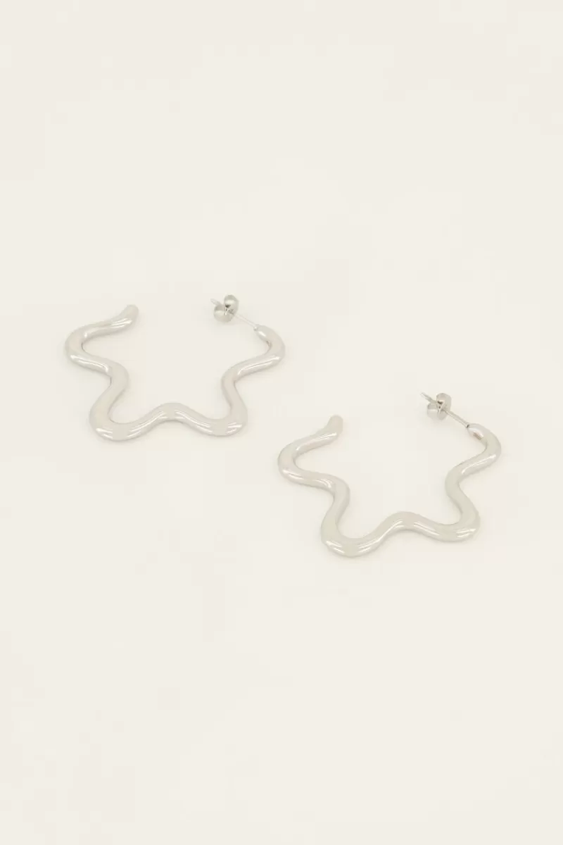 My Jewellery Swirl Boucles D’oreilles De Forme Ondulée