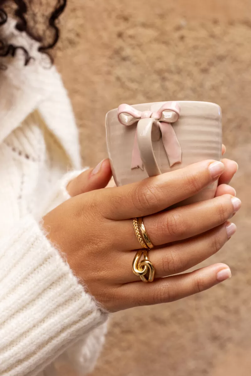 My Jewellery Tasse Beige Avec Noeud