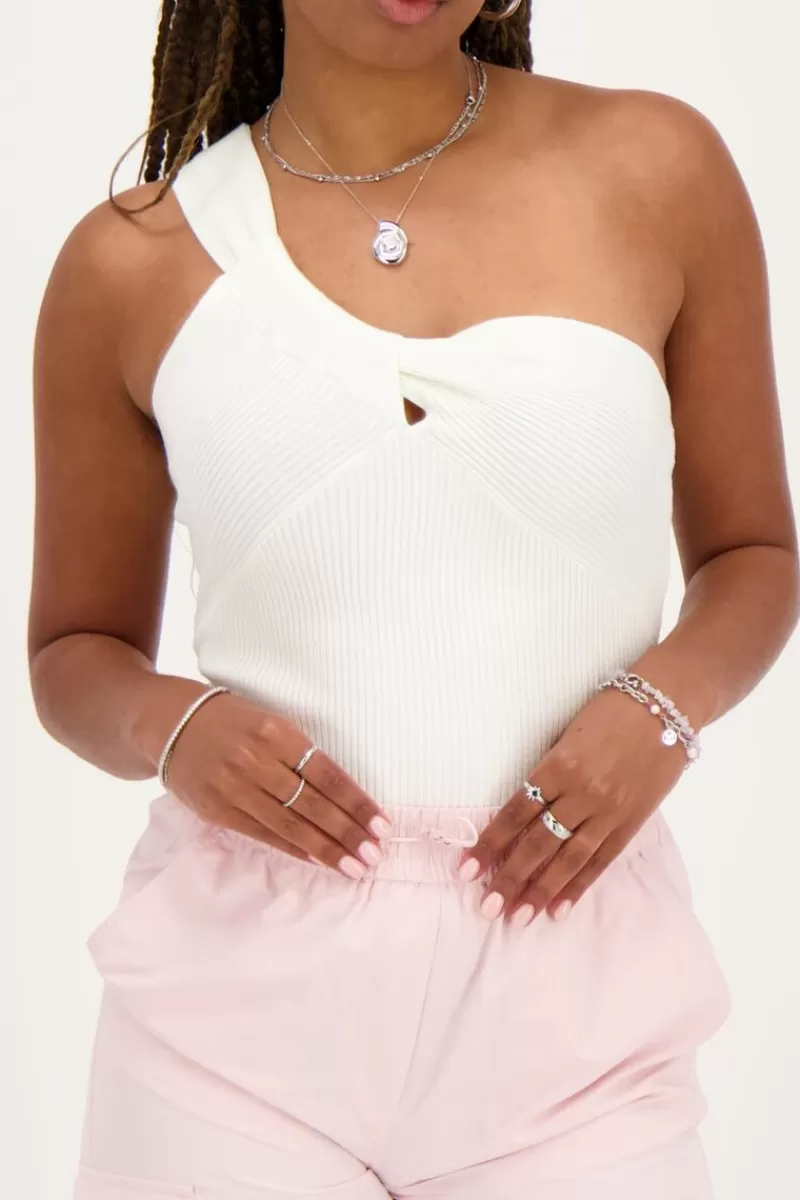 My Jewellery Top Asymétrique Avec Effet Torsadé