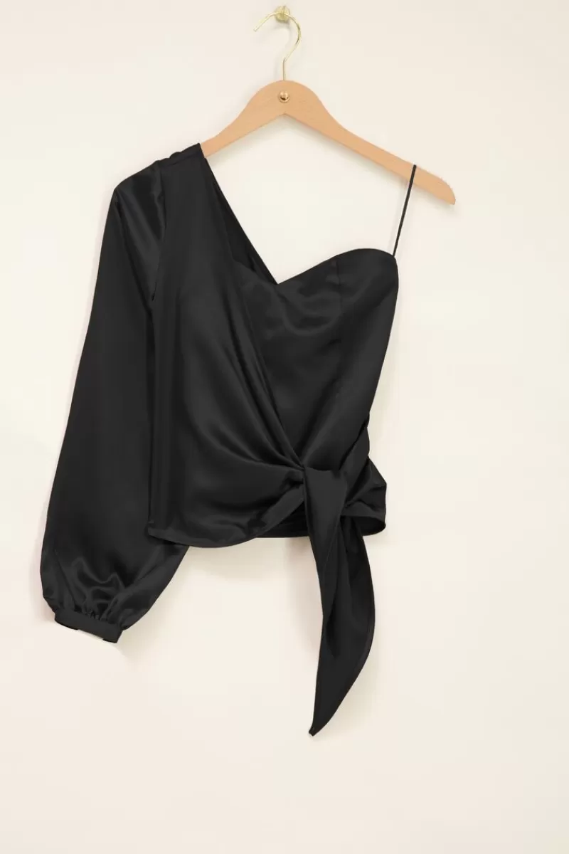 My Jewellery Top Asymétrique Corset Satiné