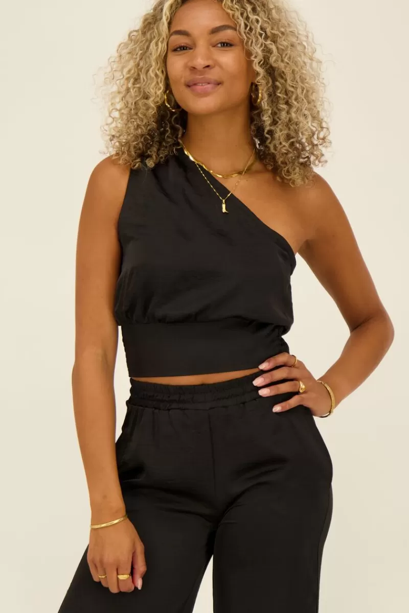 My Jewellery Top Asymétrique Satiné