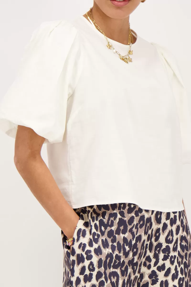 My Jewellery Top à Manches Bouffantes