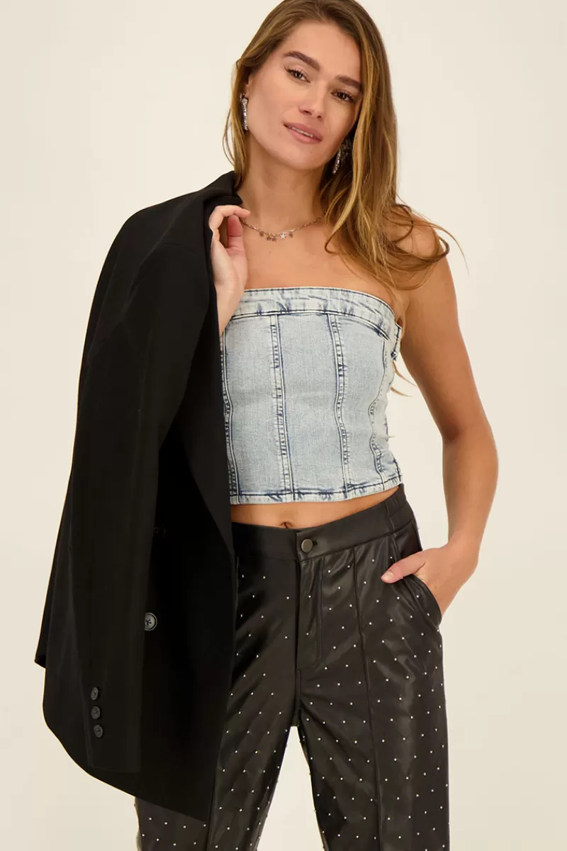 My Jewellery Top Corset Bleu Denim
