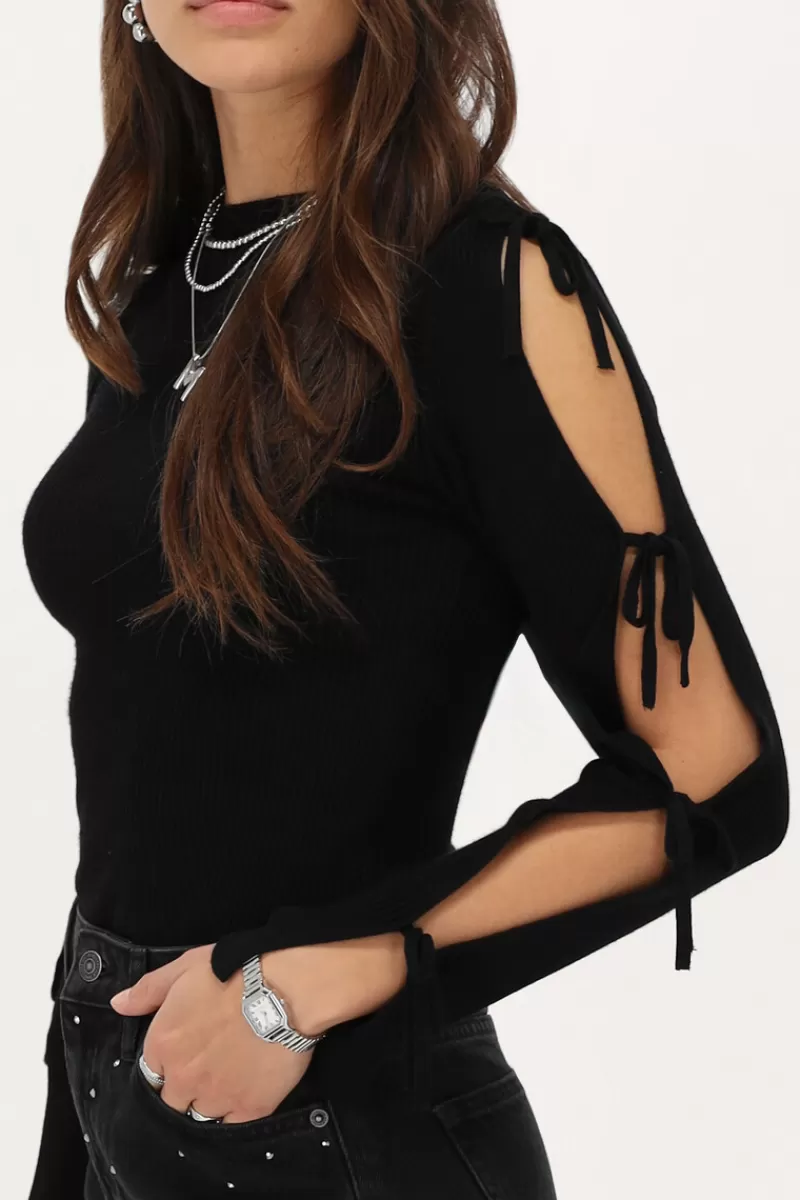 My Jewellery Top Avec Nœuds Sur Les Manches