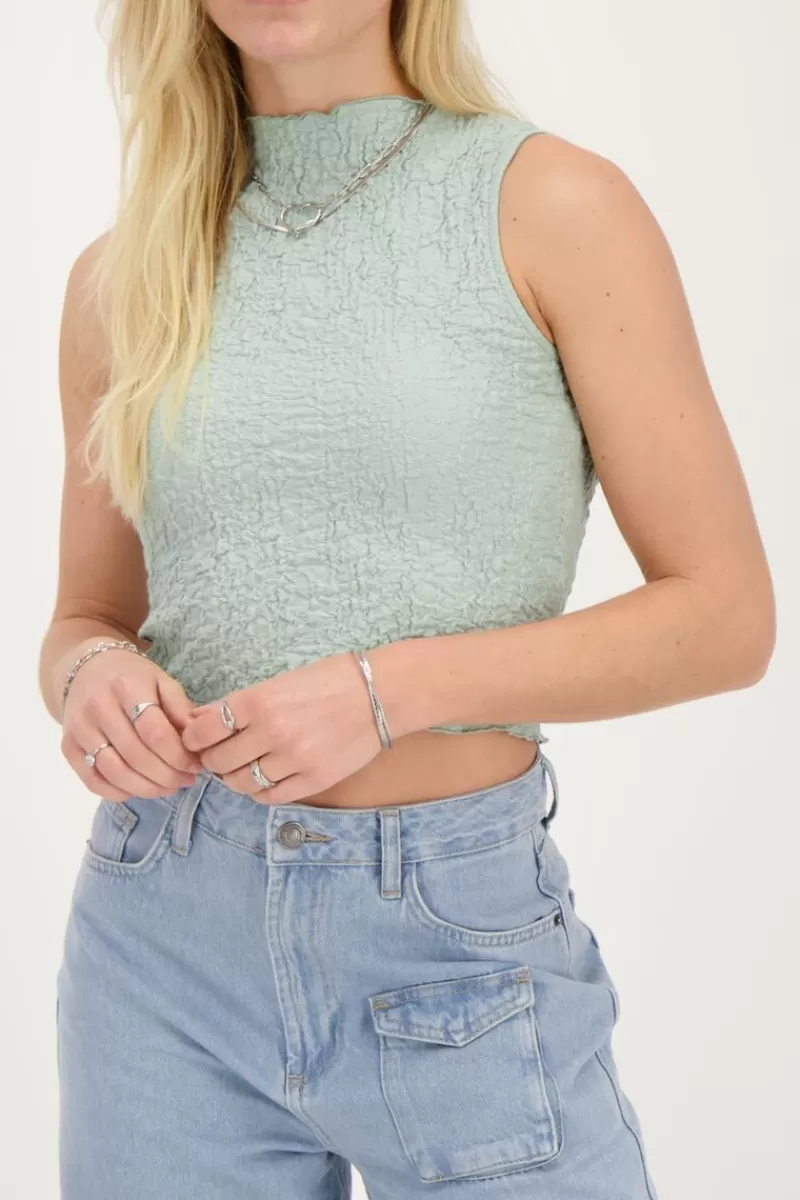 My Jewellery Top Sans Manches Bleu Clair