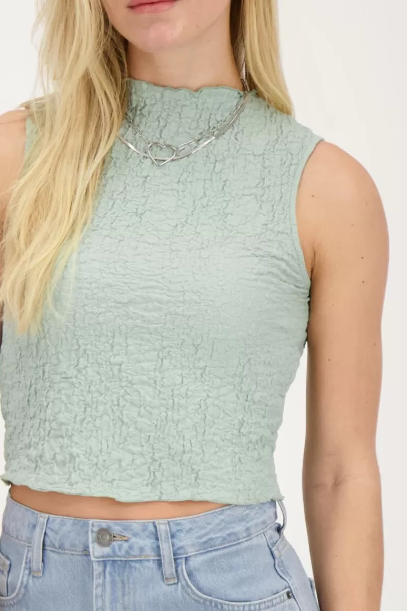 My Jewellery Top Sans Manches Bleu Clair