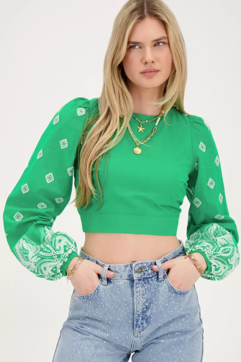 My Jewellery Top Avec Dos Noué Et Broderie