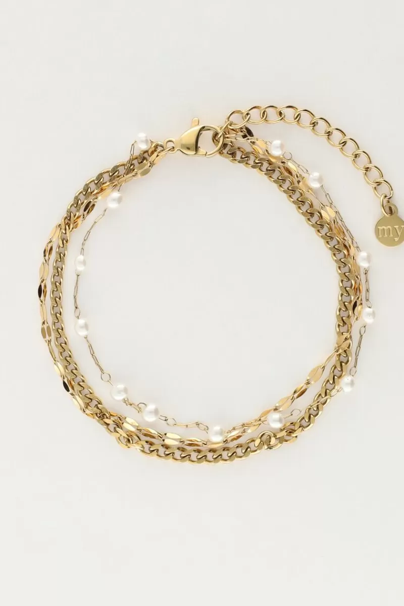 My Jewellery Triple Bracelet Avec Perles