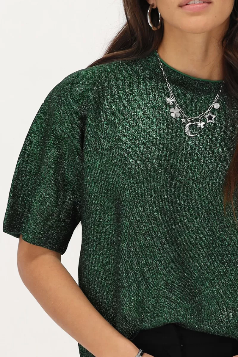 My Jewellery T-shirt Oversize Avec Lurex