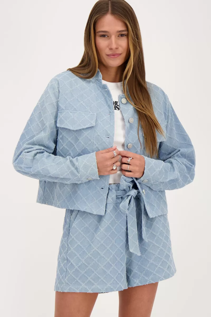 My Jewellery Veste En Jean Tissé Bleu