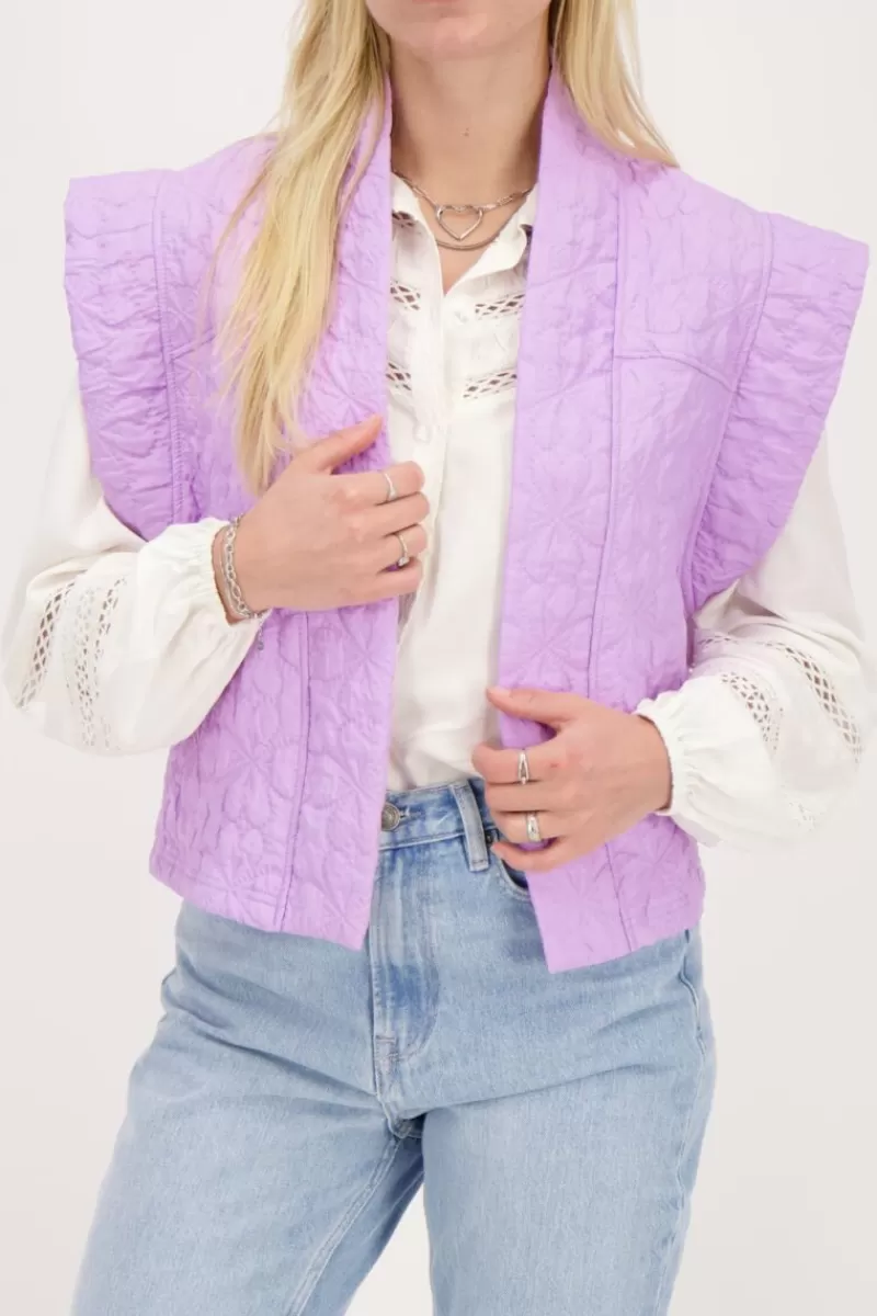 My Jewellery Veste Sans Manches Matelassée Lilas